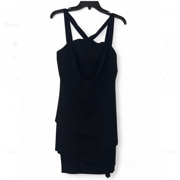 BCBGMaxAzria Black Layered Mini Dress - Picture 1 of 4